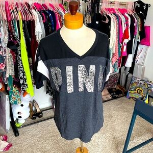 Pink Victoria’s Secret over sized tee